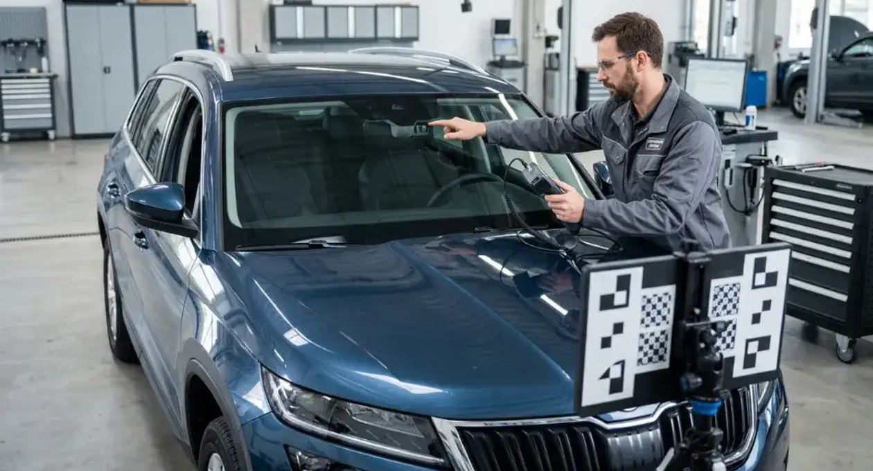 ADAS recalibration after windshield replacement
