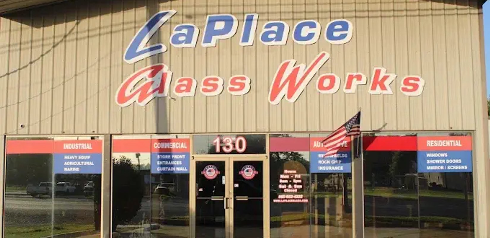 Modern commercial building with architectural glass