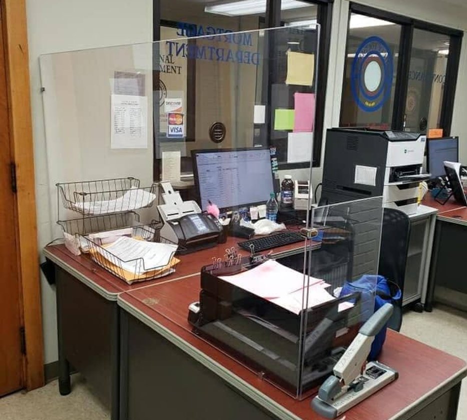 Office glass installation by LaPlace Glass Works