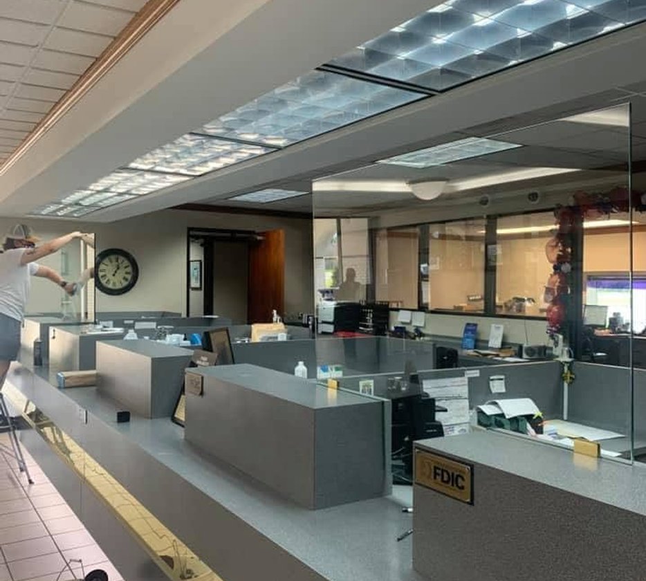 Commercial glazing project in LaPlace