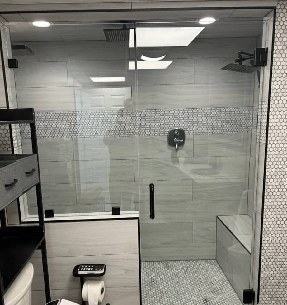 Installed glass project by LaPlace Glass Works