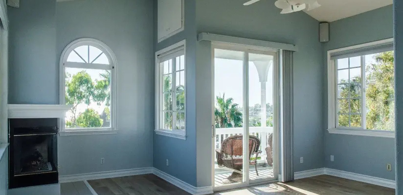 Replacement window installed in a home
